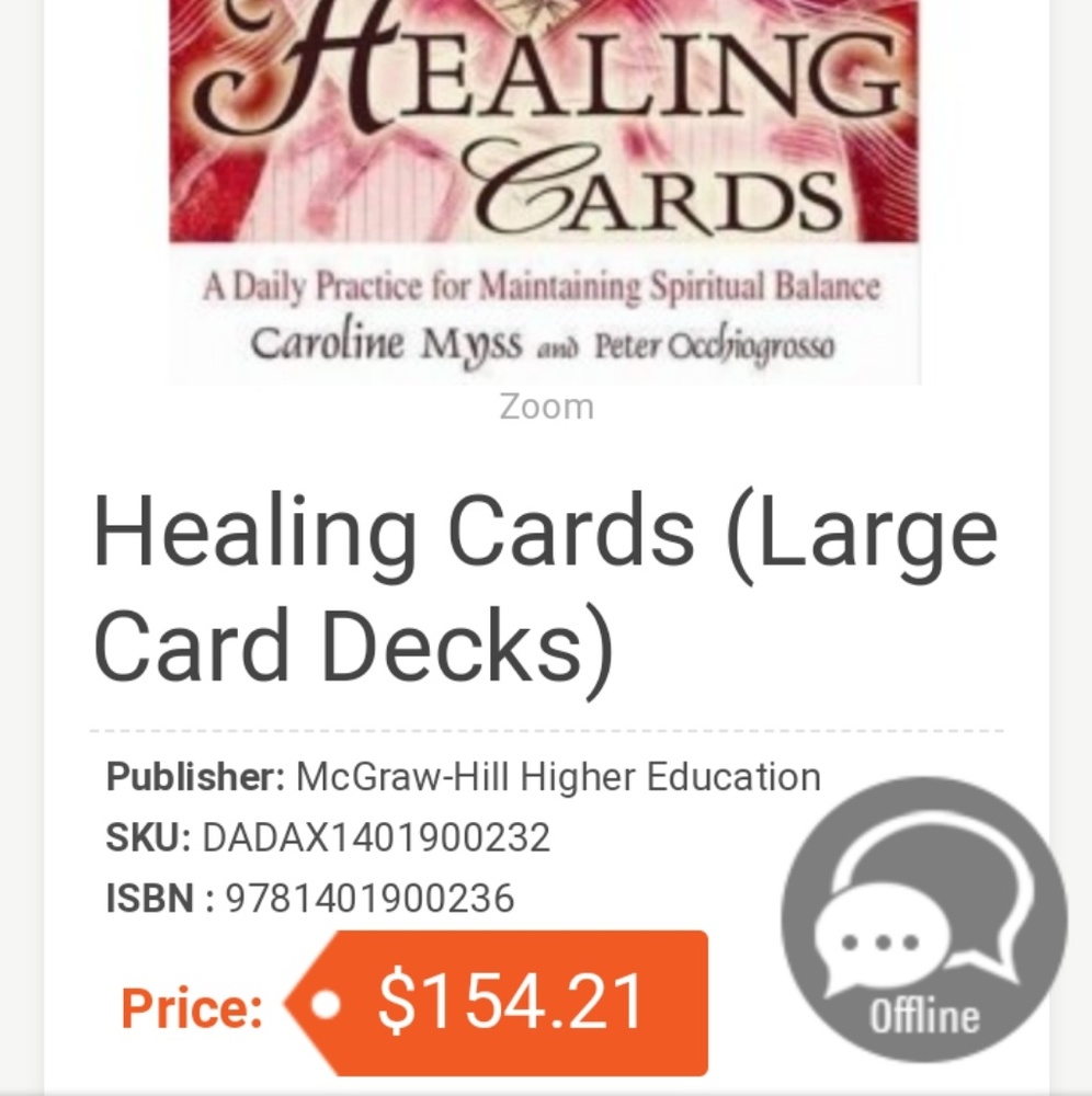Healing cards, by Caroline Myss